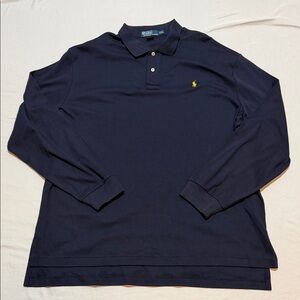 Polo by Ralph Lauren Men’s Long Sleeve Navy Polo Shirt Size XXL
